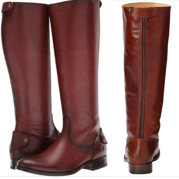 Frye Shoes - Frye Melissa Button Back Zip Riding Boots 7.5 M